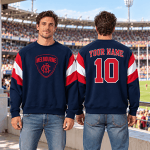 Auspiritmerch Melbourne Demons Sweatshirt Custom Name Daily Casual Fashion