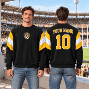 Auspiritmerch Richmond Tigers Sweatshirt Custom Name Daily Casual Fashion
